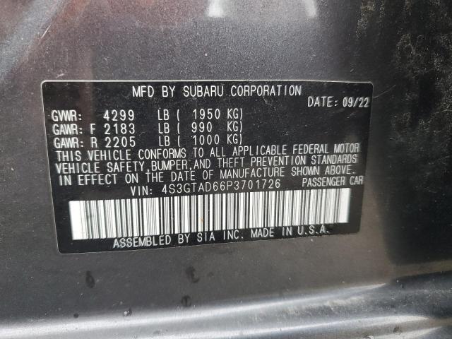 2023 SUBARU IMPREZA PR 4S3GTAD66P3701726
