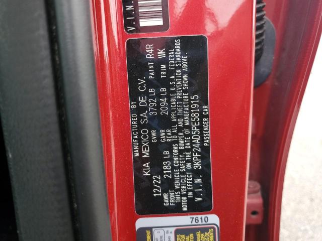 2023 KIA FORTE LX 3KPF24AD5PE581915