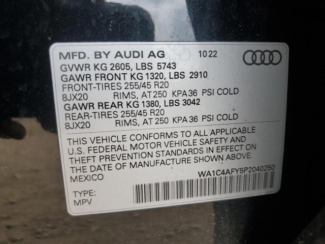 2023 AUDI SQ5 PRESTI WA1C4AFY5P2040250