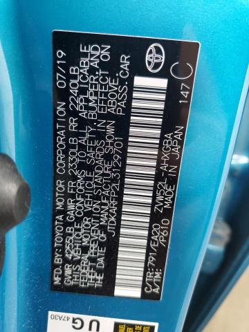 2020 TOYOTA PRIUS PRIM JTDKARFP2L3129701