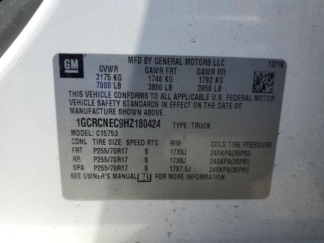 2017 CHEVROLET SILVERADO C1500 1GCRCNEC9HZ180424