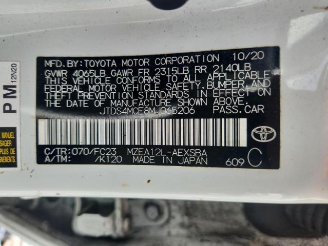 2021 TOYOTA COROLLA SE - JTDS4MCE8MJ065206