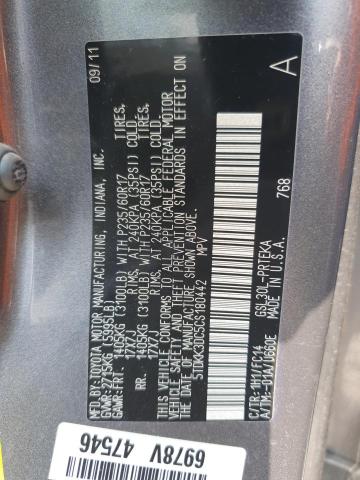 2012 TOYOTA SIENNA LE - 5TDKK3DC5CS180442