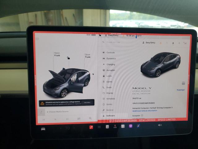 2021 TESLA MODEL Y 5YJYGDEE4MF252805