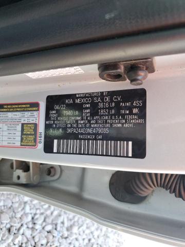 2022 KIA RIO LX 3KPA24AD3NE479035