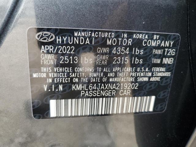 2022 HYUNDAI SONATA SEL KMHL64JAXNA219202
