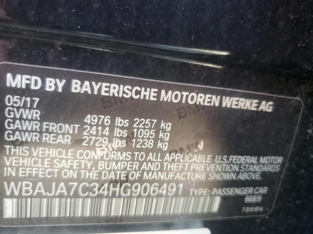 2017 BMW 530 XI WBAJA7C34HG906491