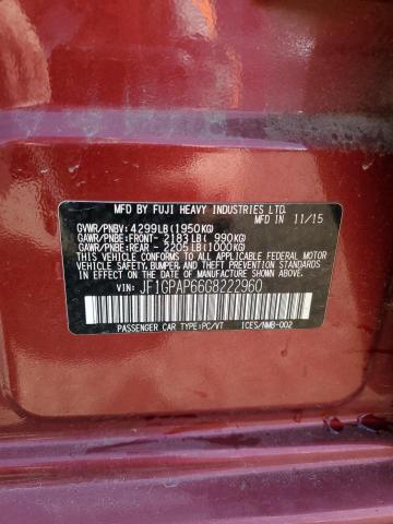 2016 SUBARU IMPREZA SP JF1GPAP66G8222960
