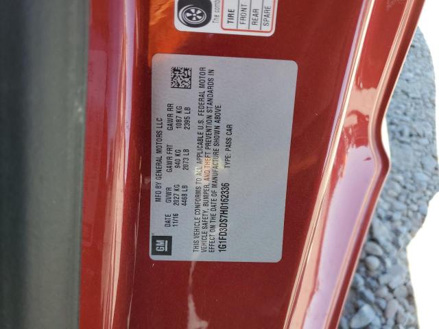 2017 CHEVROLET CAMARO LT - 1G1FD3DS7H0162336