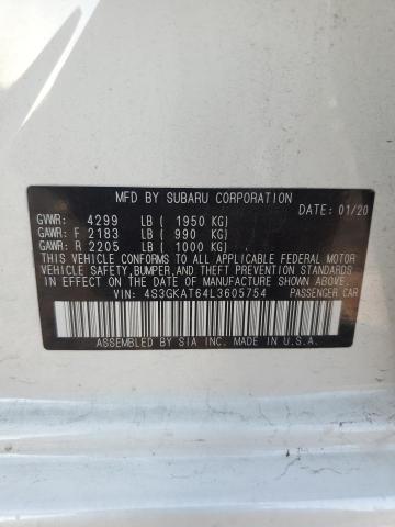 2020 SUBARU IMPREZA LI 4S3GKAT64L3605754