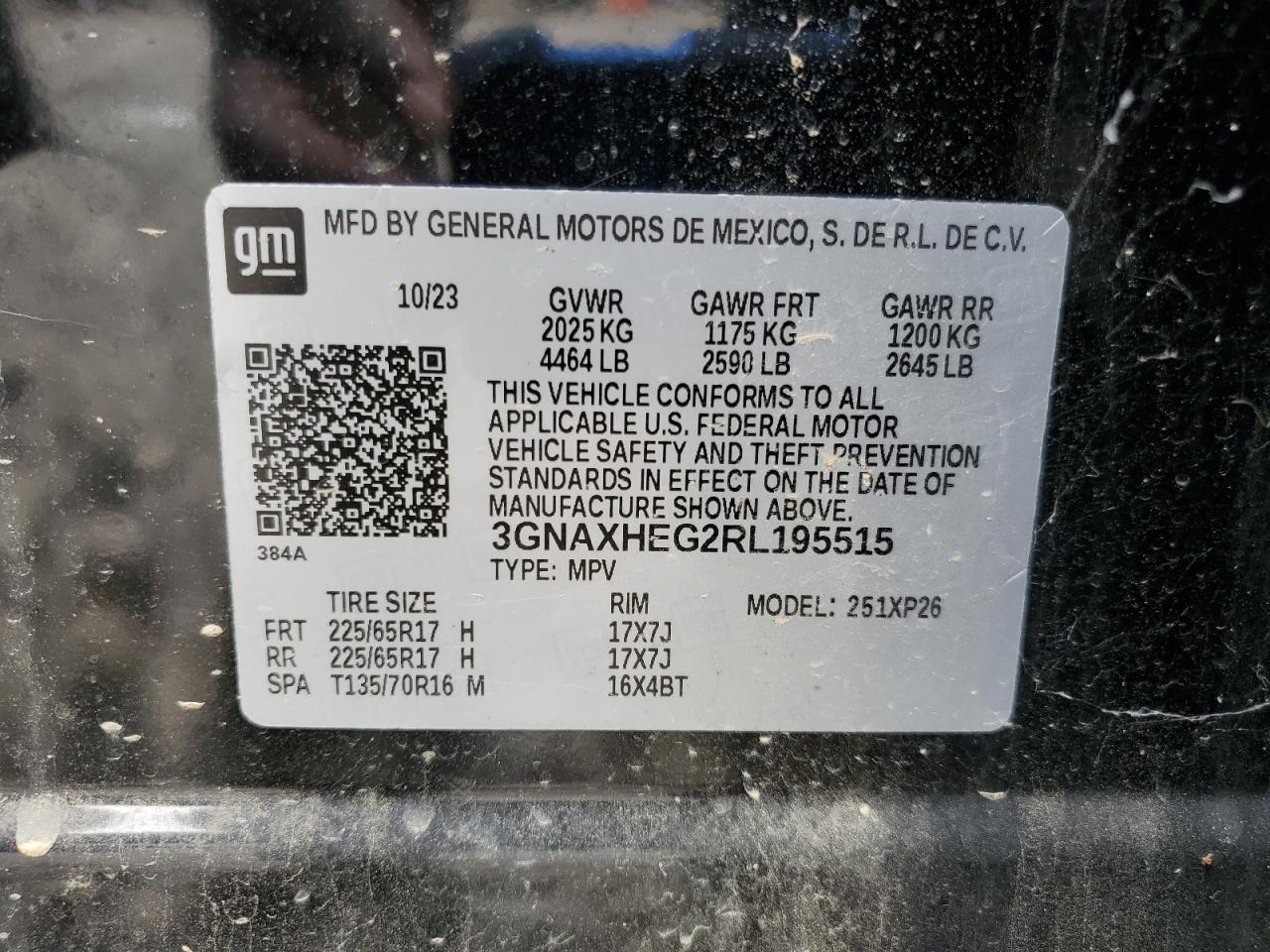 CHEVROLET EQUINOX LS