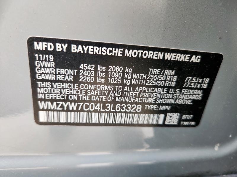 2020 MINI COOPER S COUNTRYMAN WMZYW7C04L3L63328