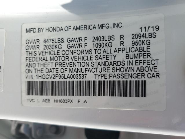 2020 HONDA ACCORD TOURING 1HGCV2F95LA003587