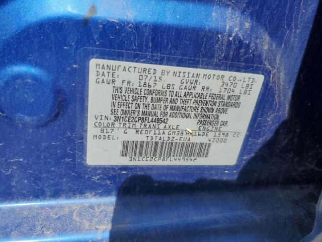 2015 NISSAN VERSA NOTE 3N1CE2CP8FL449542
