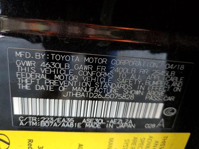 2018 LEXUS IS 300 - JTHBA1D26J5075828