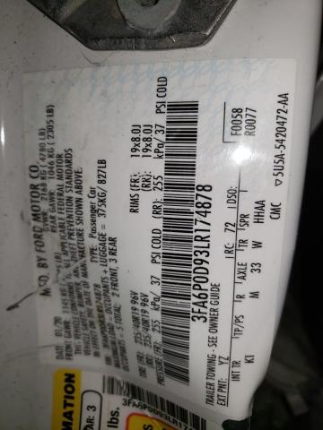 2020 FORD FUSION TITANIUM #3294809746