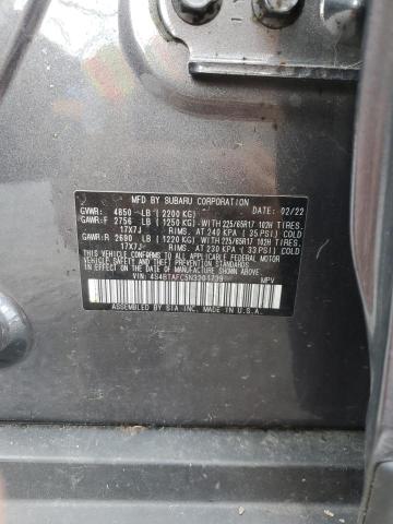2022 SUBARU OUTBACK PR - 4S4BTAFC5N3201739