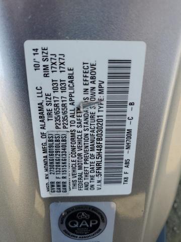 2015 HONDA ODYSSEY EX 5FNRL5H48FB030201