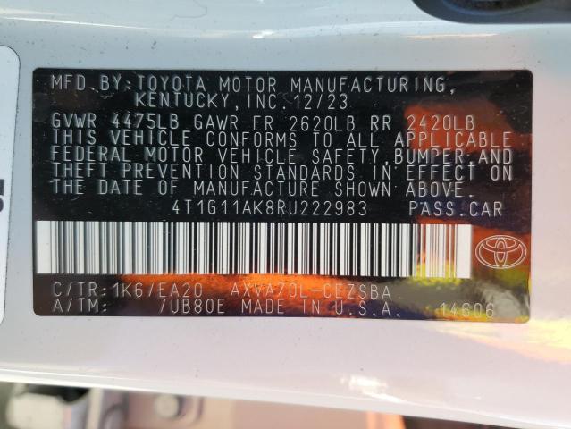 2024 TOYOTA CAMRY SE N - 4T1G11AK8RU222983