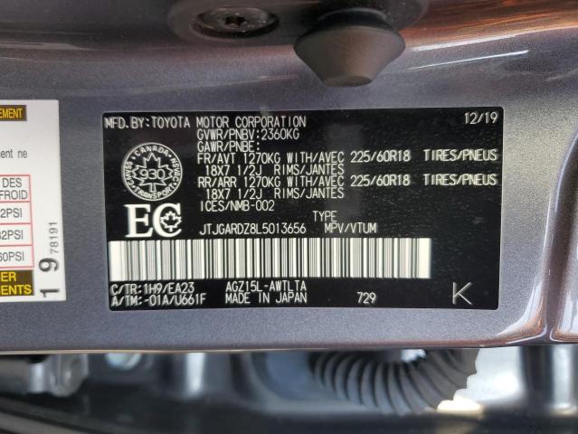 2020 LEXUS NX 300 JTJGARDZ8L5013656