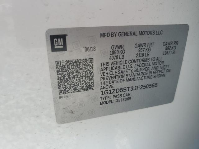 2018 CHEVROLET MALIBU LT - 1G1ZD5ST3JF250565