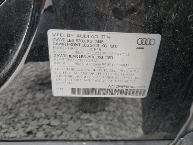 2015 AUDI Q5 PREMIUM WA1CFAFP5FA021770