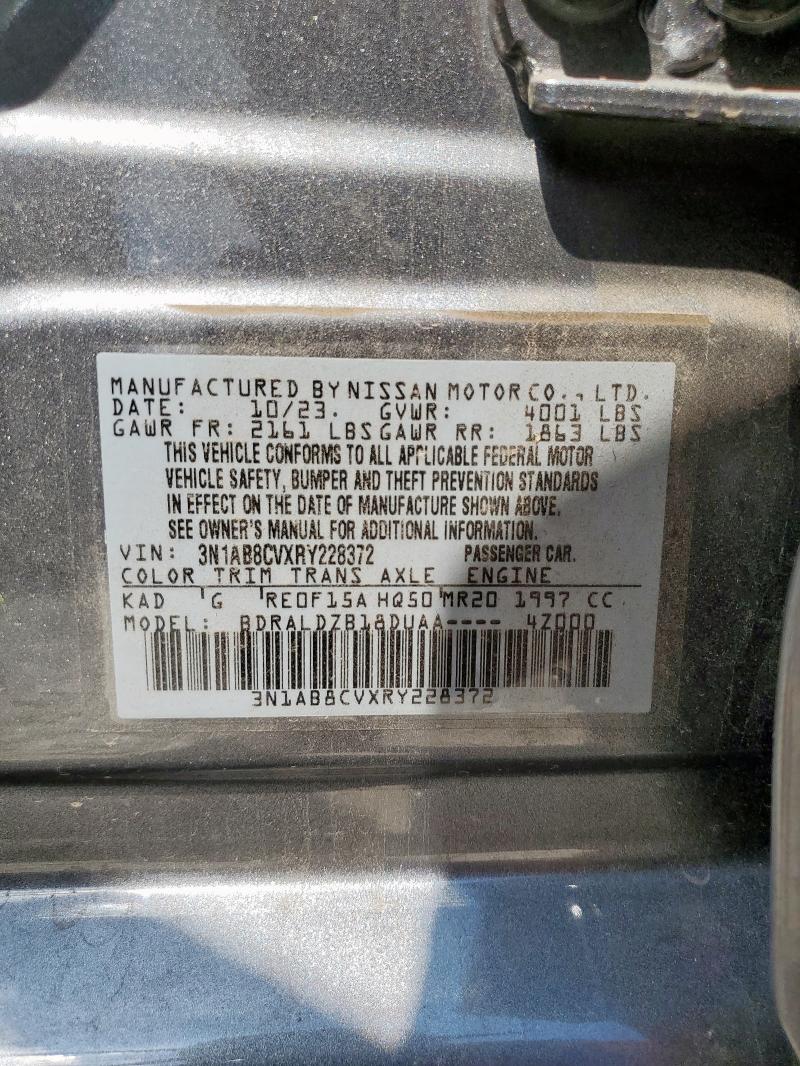 2024 NISSAN SENTRA SV 3N1AB8CVXRY228372
