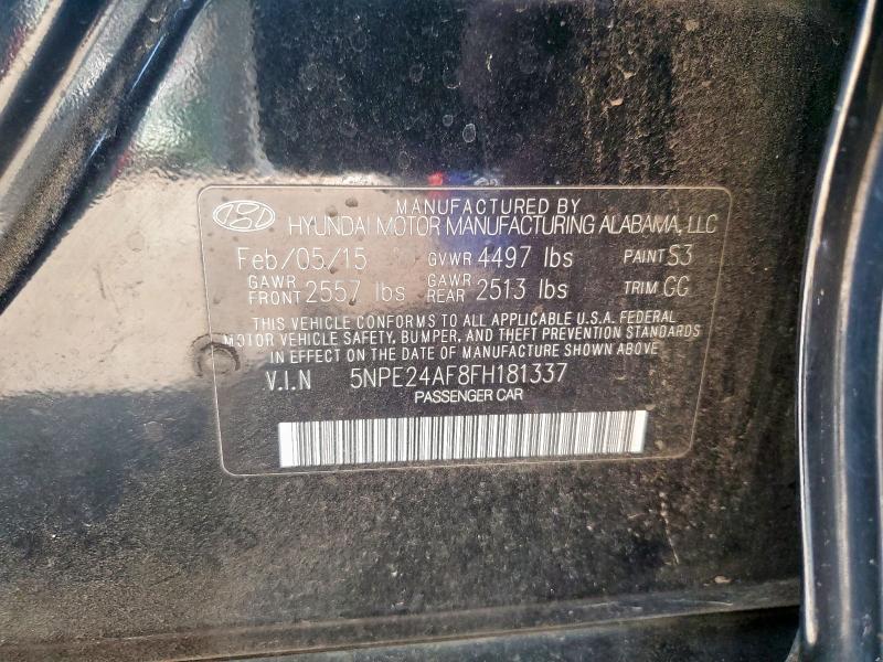 2015 HYUNDAI SONATA SE - 5NPE24AF8FH181337