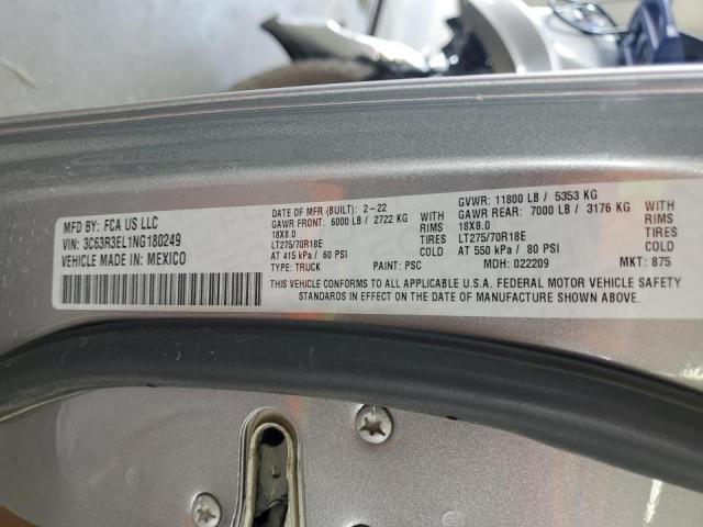 2022 RAM 3500 LARAMIE 3C63R3EL1NG180249