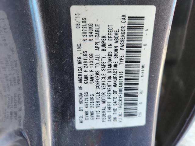 2016 HONDA ACCORD EXL - 1HGCR3F08GA001916