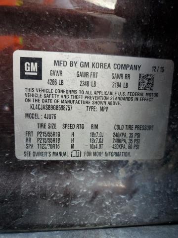 2016 BUICK ENCORE KL4CJASB9GB598757