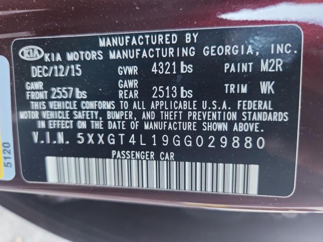 2016 KIA OPTIMA LX 5XXGT4L19GG029880
