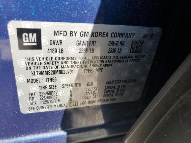 2021 CHEVROLET TRAILBLAZER LS KL79MMS20MB020791