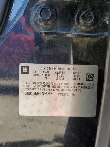2016 CHEVROLET CRUZE LS - 1G1BC5SMXG7283238