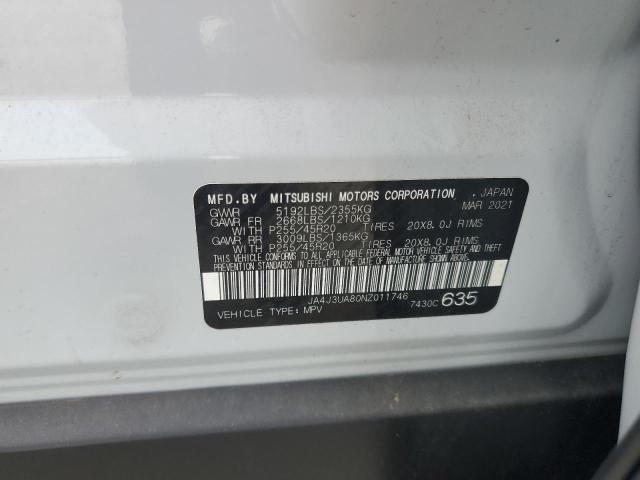 2022 MITSUBISHI OUTLANDER SE JA4J3UA80NZ011746