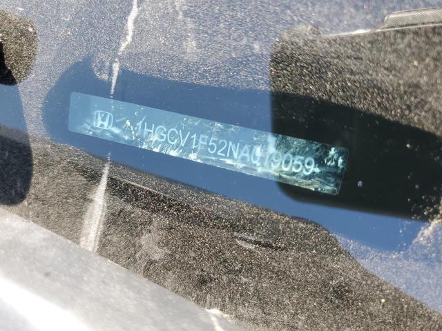 2022 HONDA ACCORD EXL 1HGCV1F52NA019059