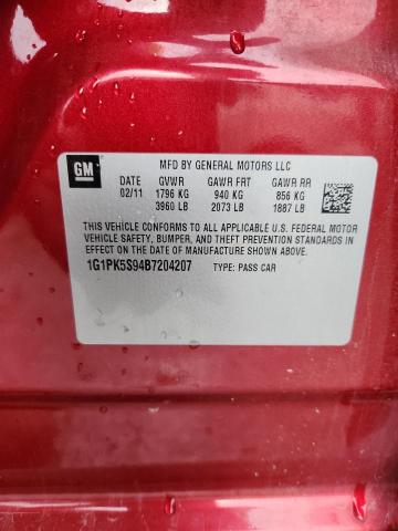 2011 CHEVROLET CRUZE ECO - 1G1PK5S94B7204207