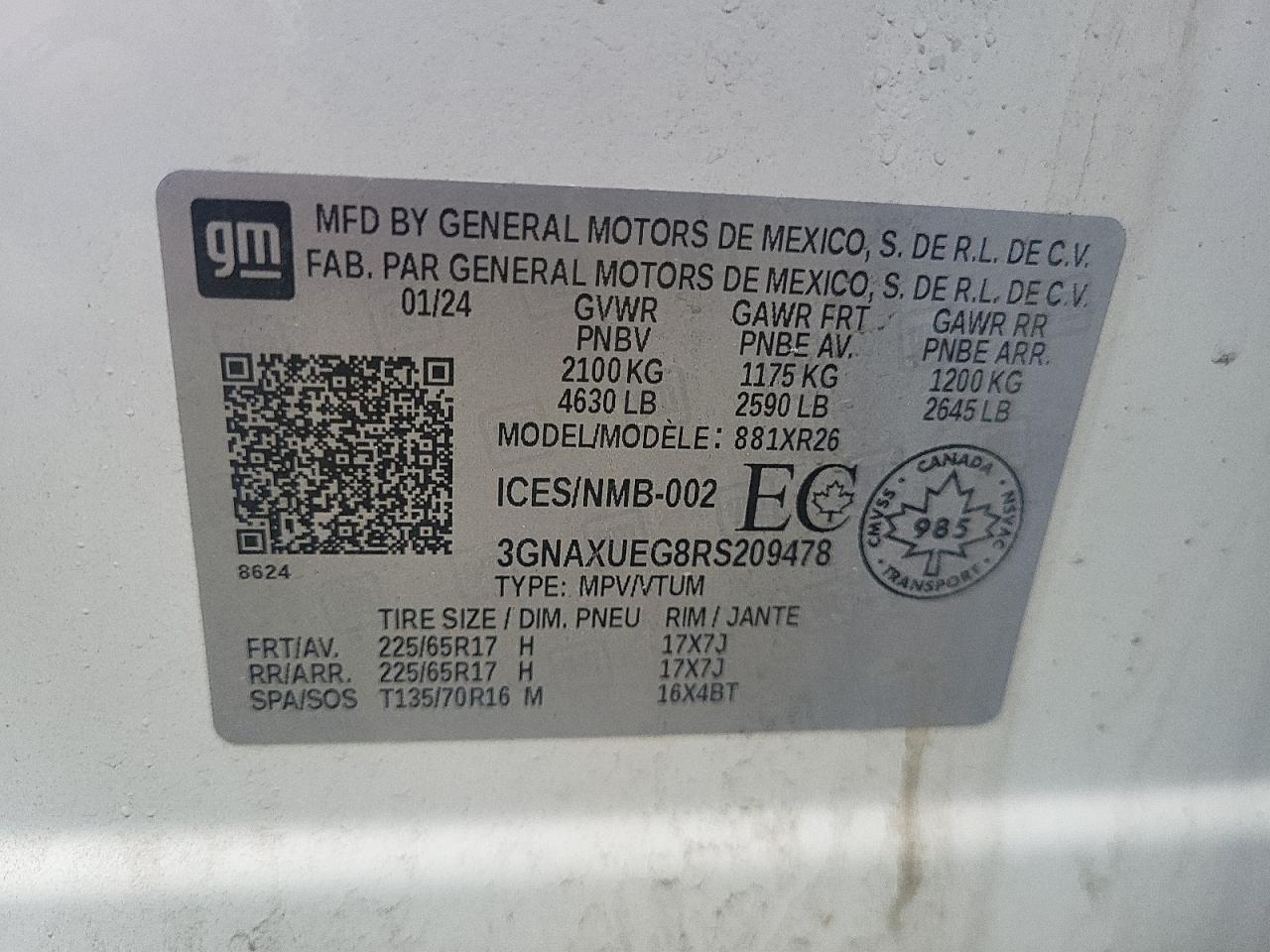 CHEVROLET EQUINOX LT