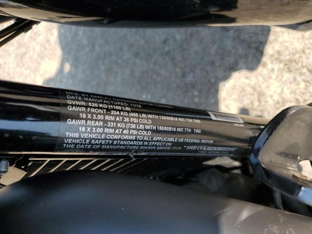 2019 HARLEY-DAVIDSON FLHC 1HD1YAJ62KB032315