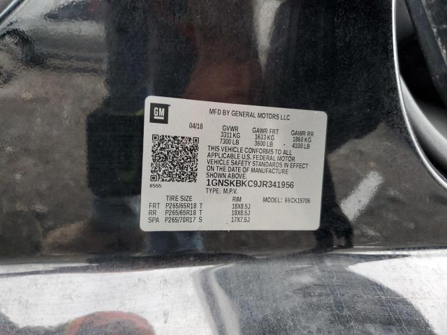 2018 CHEVROLET TAHOE K150 1GNSKBKC9JR341956