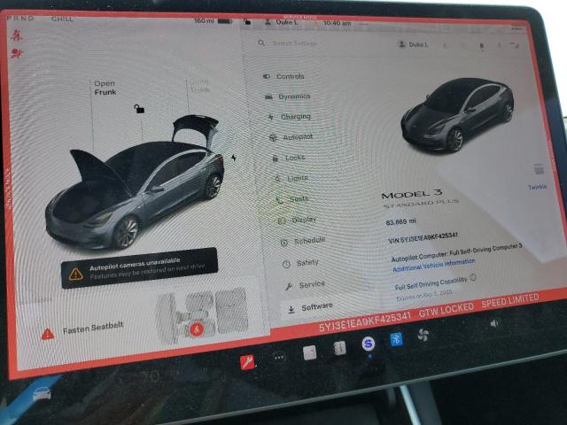 2019 TESLA MODEL 3 5YJ3E1EA9KF425341