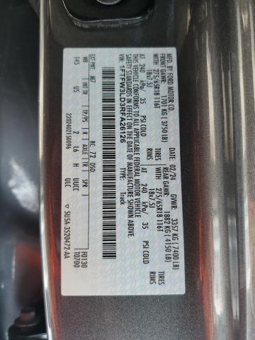 2024 FORD F150 XLT 1FTFW3LD3RFA26126