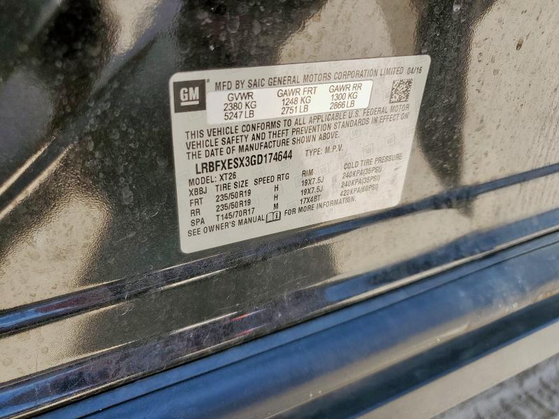2016 BUICK ENVISION P LRBFXESX3GD174644