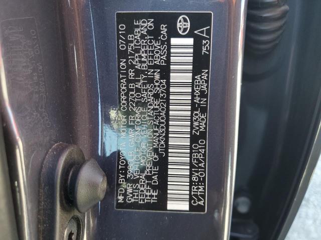 2010 TOYOTA PRIUS - JTDKN3DU0A0213704