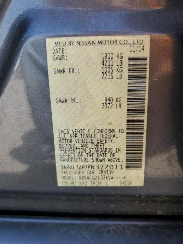 2015 NISSAN ALTIMA 2.5 1N4AL3AP7FN372011