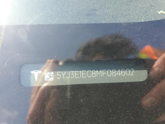 2021 TESLA MODEL 3 5YJ3E1EC8MF084602