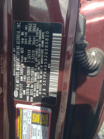 2018 KIA SORENTO SX 5XYPK4A59JG380820