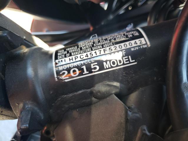 2015 HONDA CB500 F MLHPC4517F5200042