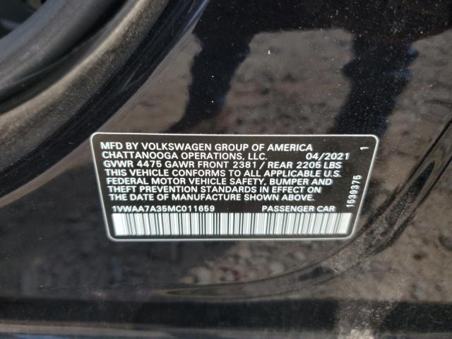 2021 VOLKSWAGEN PASSAT S - 1VWAA7A35MC011659