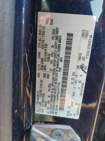 2015 LINCOLN MKC 5LMCJ1A91FUJ31719